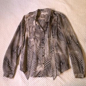 Loft Animal Print Blouse
